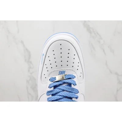 Nike Air Force 1 Low "White/Aqua Blue/Light Grey" фото № 4