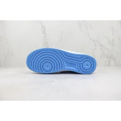 Nike Air Force 1 Low "White/Aqua Blue/Light Grey" фото № 8