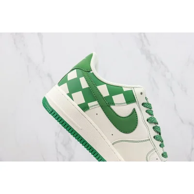 Nike Air Force 1 Low "Off White/Check Dark Green" фото № 3