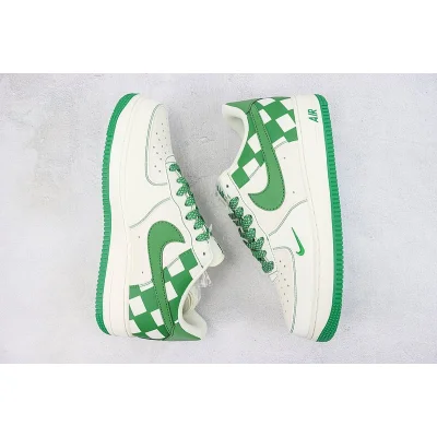 Nike Air Force 1 Low "Off White/Check Dark Green" фото № 7