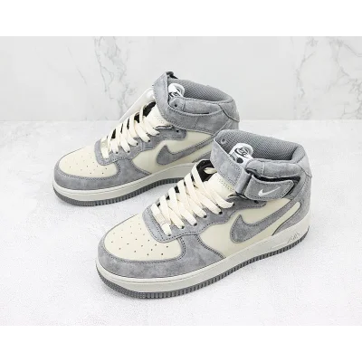 Nike Air Force 1 Mid "Cream White/Suede Grey" фото № 5