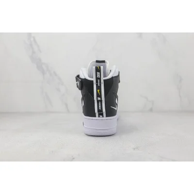 Nike Air Force 1 Mid "White/Black Mini-Swoosh" фото № 9