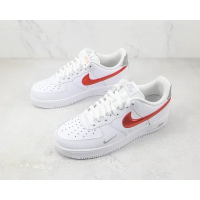 Nike Air Force 1 07 "White/Picante Red/Silver" фото № 5 Nike Air Force 1 07 "White/Picante Red/Silver" фото № 5