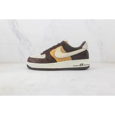 Nike Air Force 1 07 Low "Dark Brown/Yellow/White" фото № 2
