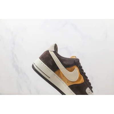 Nike Air Force 1 07 Low "Dark Brown/Yellow/White" фото № 3