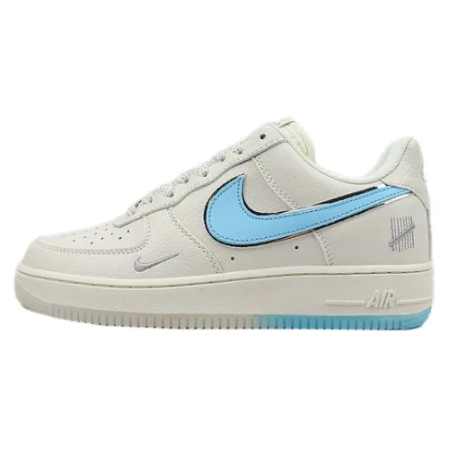 Undefeated x Nike Air Force 1 Low "White/Shy Blue/Sliver"
