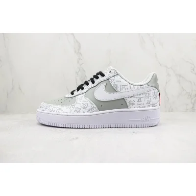 Nike Air Force 1 Low "Grey/Hundred Names" фото № 2
