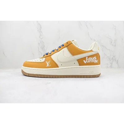 Louis Vuitton x Nike Air Force 1 Low "Cream White/Orange" фото № 2