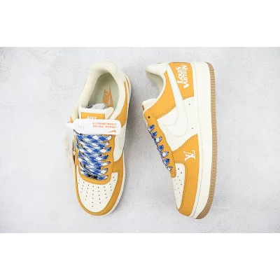 Louis Vuitton x Nike Air Force 1 Low "Cream White/Orange" фото № 7