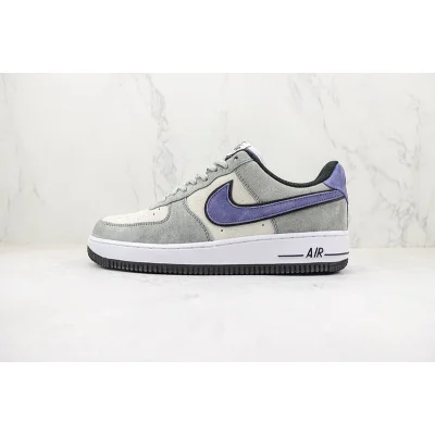 Nike Air Force 1 Low "Suede Grey/Purple/White/Black" фото № 2