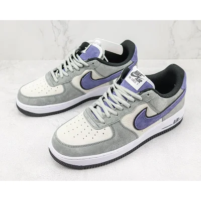 Nike Air Force 1 Low "Suede Grey/Purple/White/Black" фото № 5