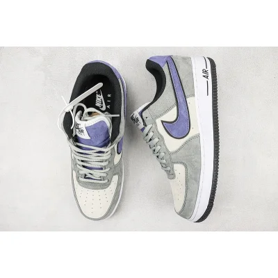Nike Air Force 1 Low "Suede Grey/Purple/White/Black" фото № 6