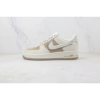 Nike Air Force 1 Low "Silver Swoosh/Gray/Brown" фото № 2
