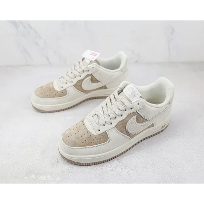 Nike Air Force 1 Low "Silver Swoosh/Gray/Brown" фото № 5