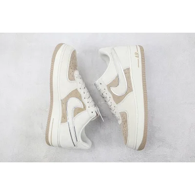 Nike Air Force 1 Low "Silver Swoosh/Gray/Brown" фото № 7