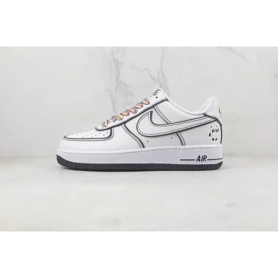 Nike Air Force 1 Low "Panda White/Black/Multi" фото № 2