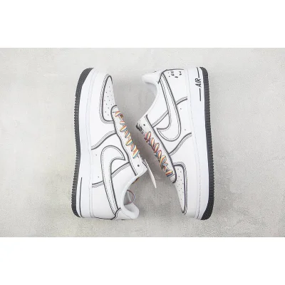 Nike Air Force 1 Low "Panda White/Black/Multi" фото № 7