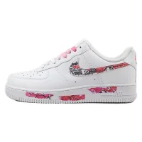 Nike Air Force 1 Low "Pink/Red/Black Graffiti"