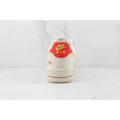 Sacai x Nike Air Force 1 Low "Beige/Red/Gold/White" фото № 9