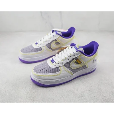 Union x Nike Air Force 1 Low "White/Court Purple/Yellow" фото № 5