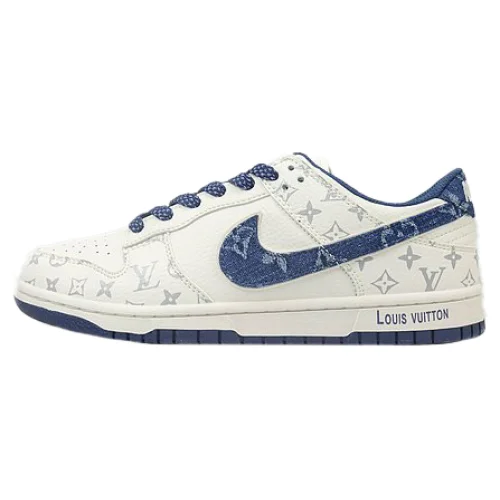 Louis Vuitton x Nike Dunk Low "Daisy White/Aegean"