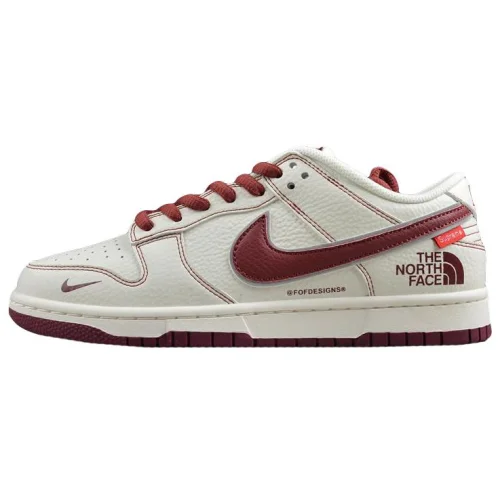 The North Face x Nike SB Dunk Low Supreme "White/Red"
