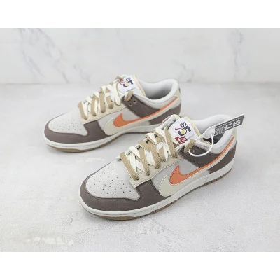 Nike Dunk Low SE 85 Double Swoosh "Grey/Brown/Orange" фото № 5