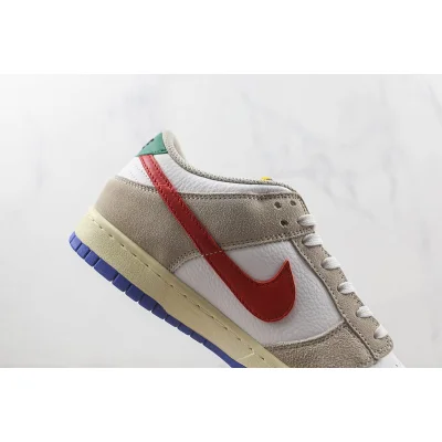 Nike SB Dunk Low "Beige/Red/Light Grey" фото № 4