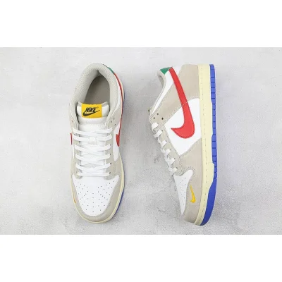 Nike SB Dunk Low "Beige/Red/Light Grey" фото № 6