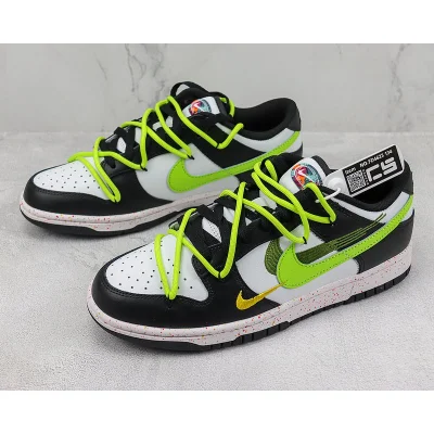 Nike SB Dunk Low Shooshes "Black/White/Green" фото № 5