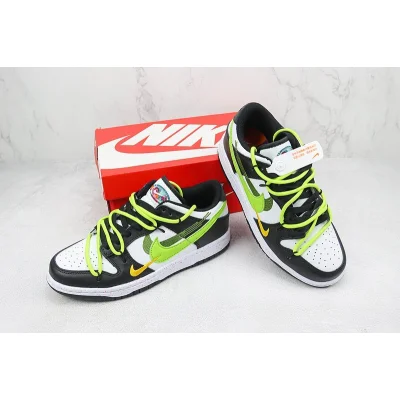 Nike Dunk Low Custom "Multiple Swooshes/Green" фото № 7