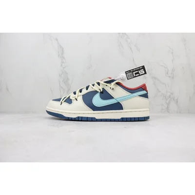 Nike Dunk Low Custom "Canyon Rust/White-Valerian Blue" фото № 2