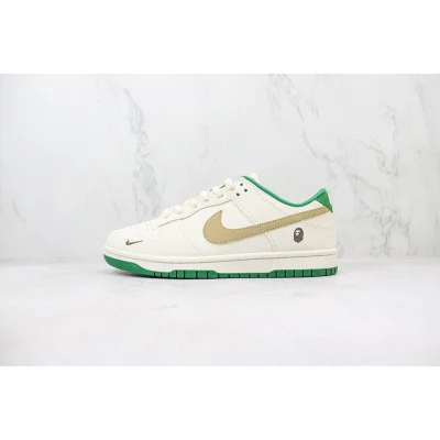 A Bathing Ape x Nike Dunk Low "Cream/Lawn Green/Mini Swoosh" фото № 2