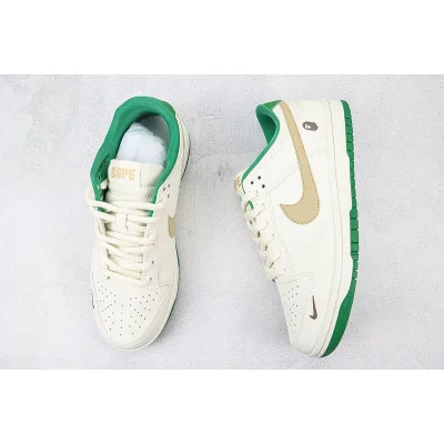 A Bathing Ape x Nike Dunk Low "Cream/Lawn Green/Mini Swoosh" фото № 6