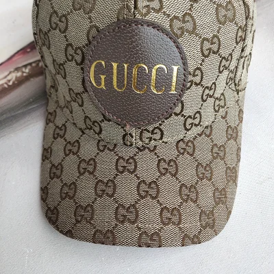 Кепка Gucci With Logo Patch "Brown" фото № 7