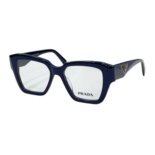 Оправа для очков Prada Square Frame With Logo Inside Triangle "Blue"