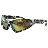 Солнцезащитные очки Balenciaga Big One Side Inscription Temples "Khaki"