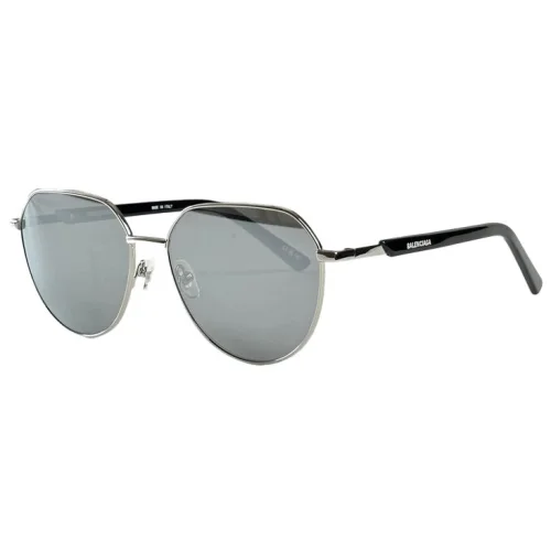 Солнцезащитные очки Balenciaga Thin Temples With Small Logo Inscription "Gray"