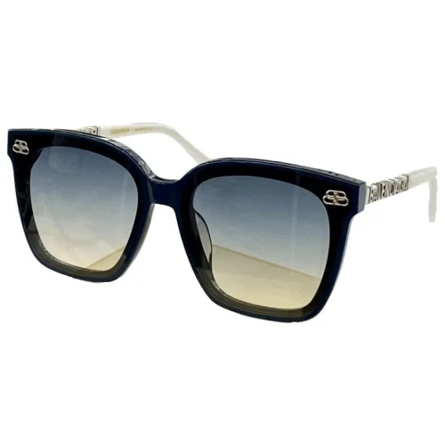 Солнцезащитные очки Balenciaga Frame With Symbols Logo "Black/Blue"
