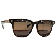 Солнцезащитные очки Chrome Hearts Temples With Figure Decoration "Brown/Yellow"