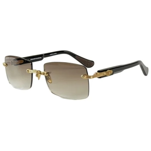 Солнцезащитные очки Chrome Hearts Rectangle Form Without Frame "Brown"