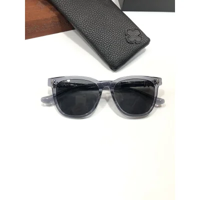 Солнцезащитные очки Chrome Hearts Temples Decorated By Patterns Inside Rectangle "Gray" фото № 4