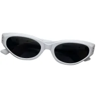 Солнцезащитные очки Gentle Monster Cat Eye Shaped Decorated By Logo "White"