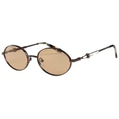 Солнцезащитные очки Moncler Rounded Shaped With Decorated Temples "Brown"
