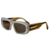 Солнцезащитные очки Off White Colorful Frame And Wide Temples "Blue"