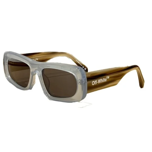 Солнцезащитные очки Off White Colorful Frame And Wide Temples "Blue"