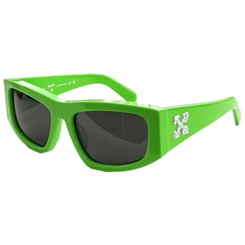 Солнцезащитные очки Off White Temples Decorated By Arrows "Green"