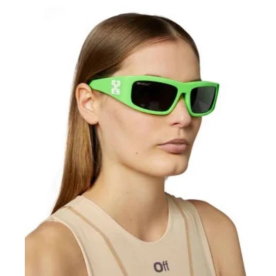 Солнцезащитные очки Off White Temples Decorated By Arrows "Green" фото № 5