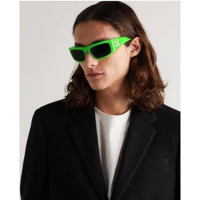Солнцезащитные очки Off White Temples Decorated By Arrows "Green" фото № 6