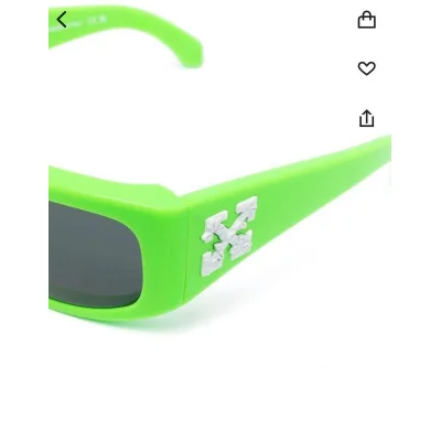 Солнцезащитные очки Off White Temples Decorated By Arrows "Green" фото № 2